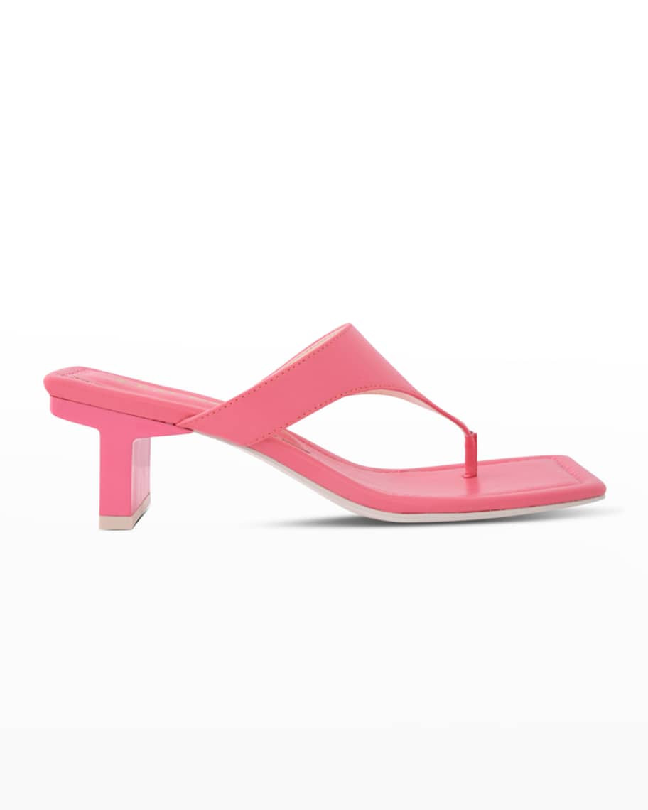 Kat Maconie Siena Snake-Print Thong Sandals | Neiman Marcus