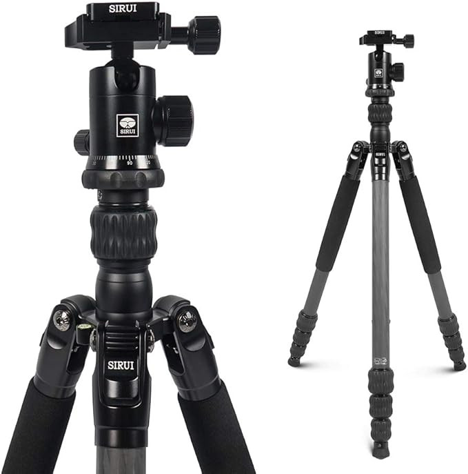 SIRUI Traveler 7C Camera Tripod 65.55 inches Carbon Fiber Arca Tripod with E-10 360° Panorama Ba... | Amazon (US)