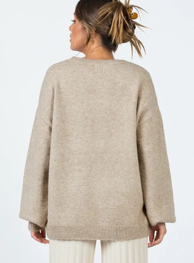 Ryanna Sweater Beige | Princess Polly US