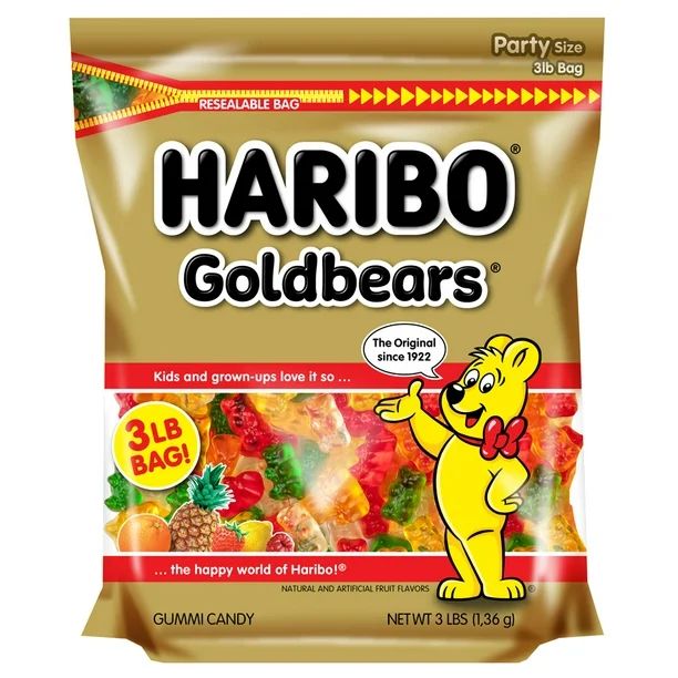 Haribo Goldbears Original Gummy Bears Bag, 3 Lb | Walmart (US)