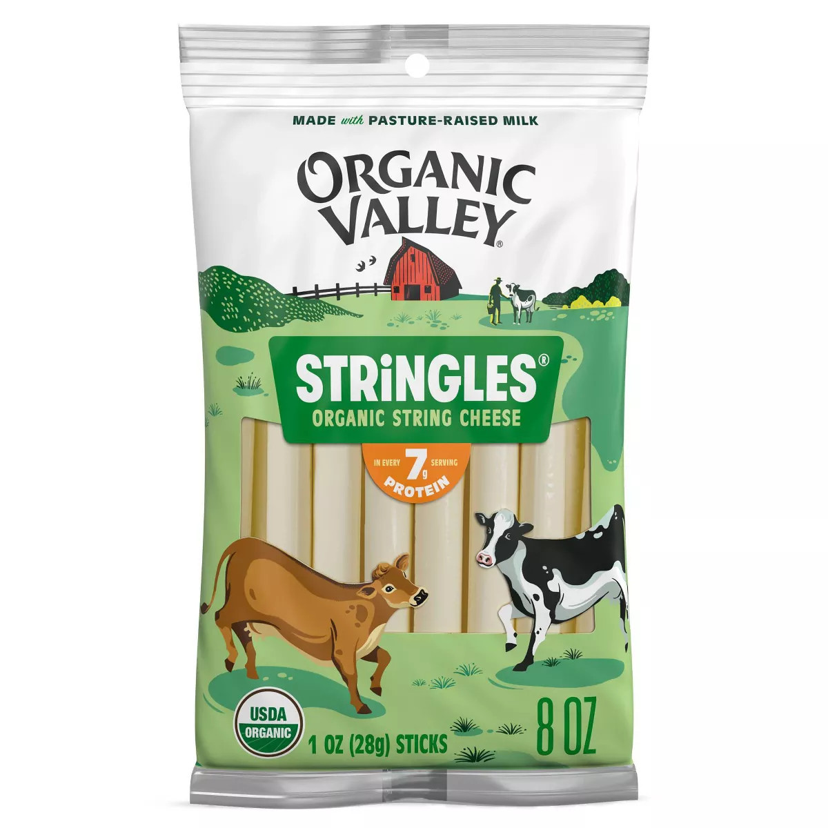 Organic Valley Mozzarella String Cheese - 8oz/8ct | Target