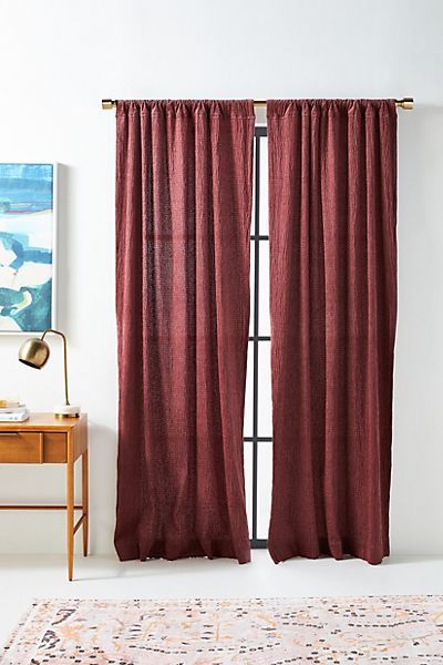 Sammi Seersucker Curtain | Anthropologie (US)