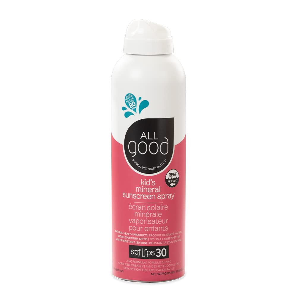 All Good Baby & Kids Sunscreen Spray - UVA/UVB Broad Spectrum, SPF 30, Zinc Oxide, Coral Reef Fri... | Amazon (US)