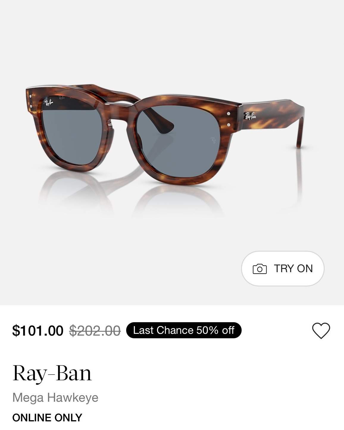 Sunglass Hut sale this weekend! 50% off these Ray-Ban Mega Hawkeye sunglasses, and they’re going FAST. They also have them in a lighter tortoise shade for 30% off!

#LTKSaleAlert