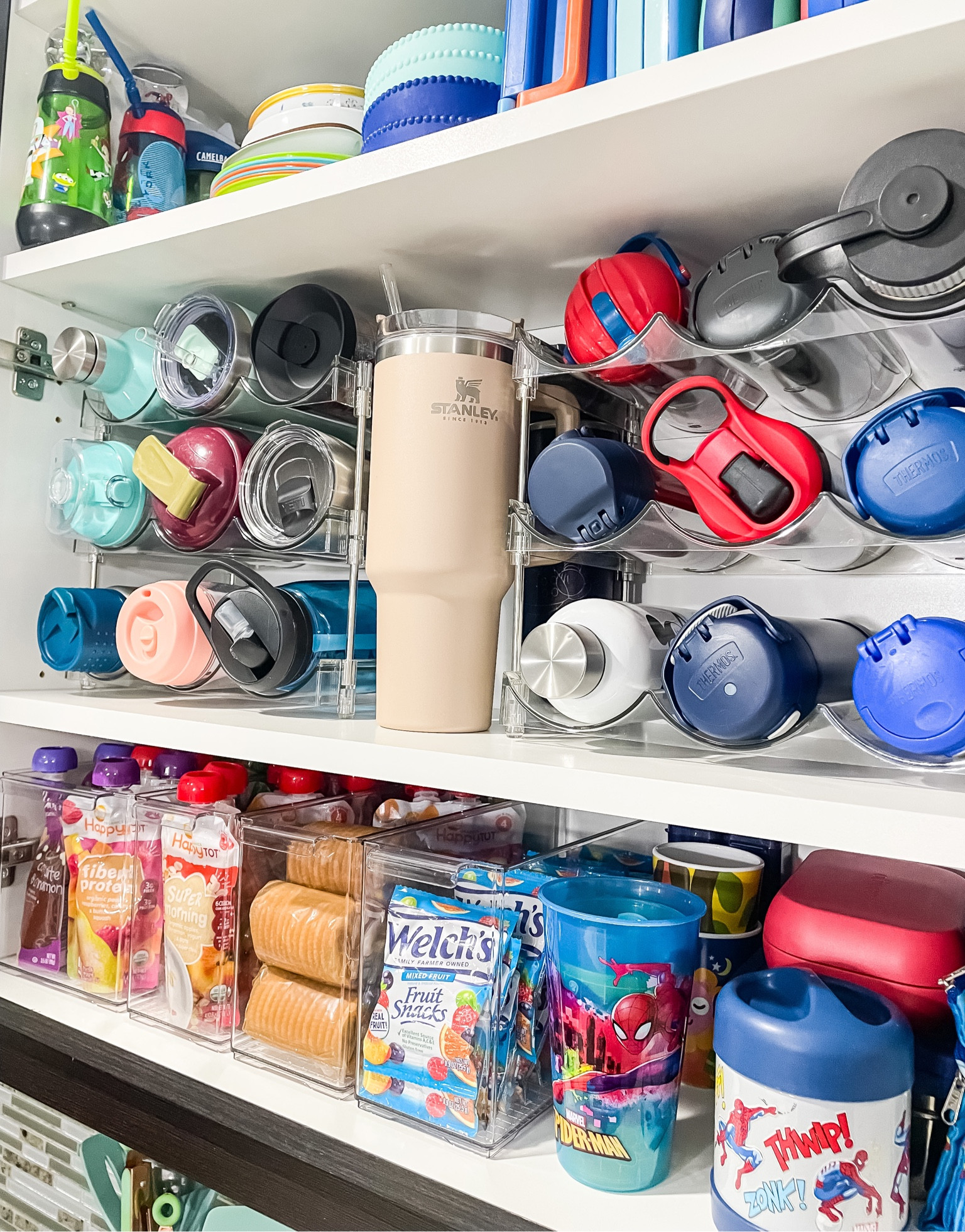 Kitchen cabinet organization, water bottle organizer, back to school snacks organizer

#LTKBacktoSchool #LTKhome #LTKkids