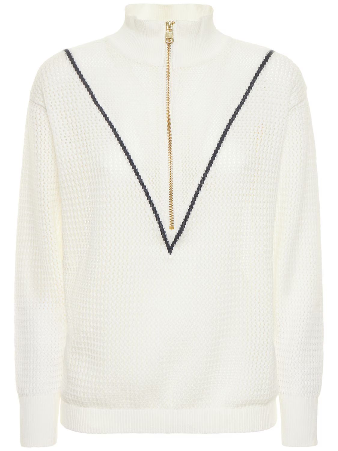 Calva Cotton Tennis Sweater | Luisaviaroma