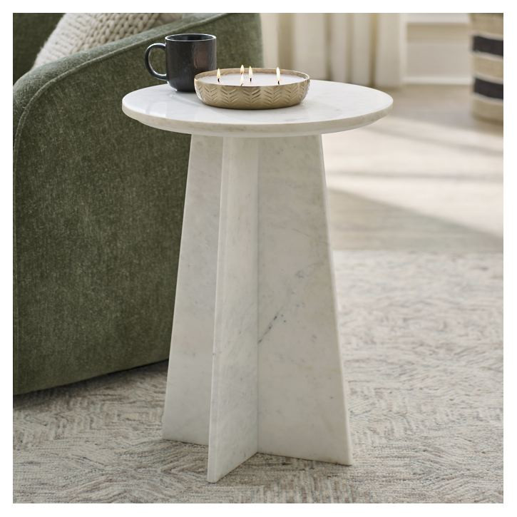 Bingham Marble Side Table | Grandin Road | Grandin Road