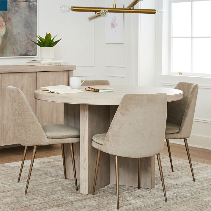 Santa Rosa Round Dining Table (48") | West Elm (US)