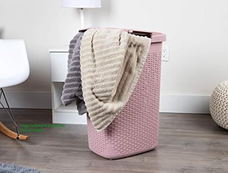 Mind Reader 60 Liter Laundry Hamper with Cutout Handles, Washing Bin, Dirty Clothes Storage, Bath... | Amazon (US)