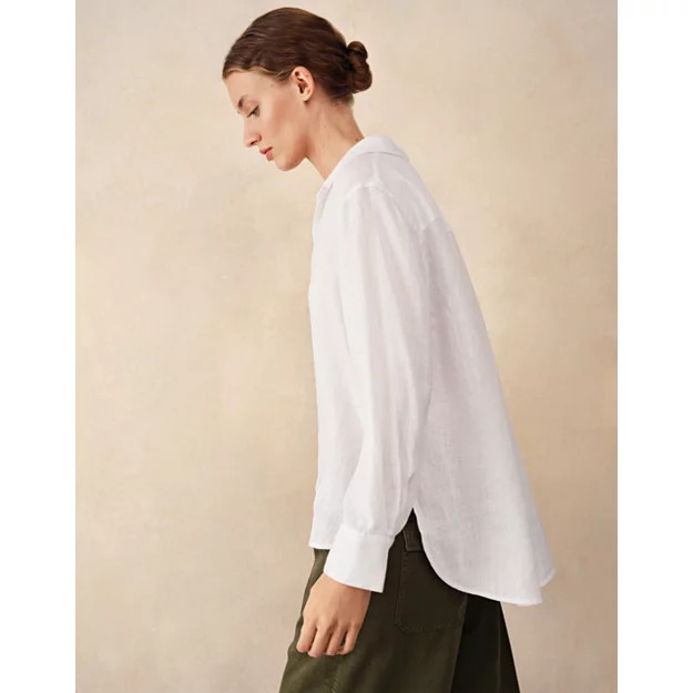 Linen Boyfriend Shirt | Days At The Lake | The  White Company | The White Company UK & ROW