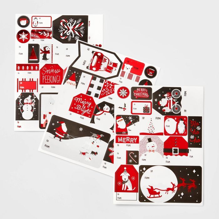 90ct Fancy Santa Suit Gift Tags Red - Wondershop&#8482; | Target