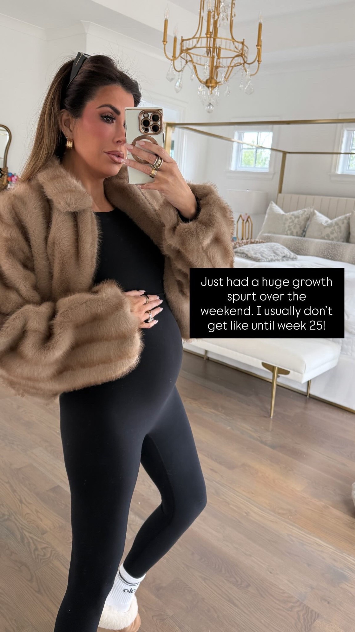 Wearing a size small in bodysuit / catsuit and size S-M in jacket! 

Winter fashion, Winter finds, Faux Fur Coat, Statement Jacket, Statement Coat, Fur Coat, Winter, Black onesie, Black catsuit, Emily Ann Gemma 

#LTKootd #LTKBump #LTKmomlife