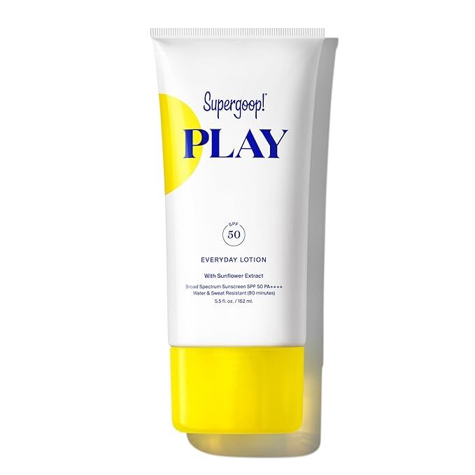 Supergoop! PLAY Everyday Lotion, 5.5 oz - SPF 50 PA++++ Reef-Safe, Broad Spectrum, Body & Face Su... | Amazon (US)