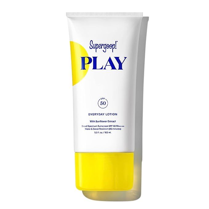 Supergoop! PLAY Everyday Lotion, 5.5 oz - SPF 50 PA++++ Reef-Safe, Broad Spectrum, Body & Face Su... | Amazon (US)