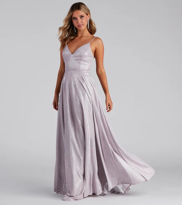 Kimora Formal Woven Glitter A-Line Dress | Windsor Stores