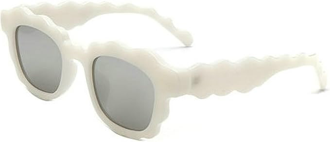 COTIA Fashion Square Sunglasses Women New Unique Irregular Wave-Shaped Frames Sun Glasses for Men... | Amazon (US)