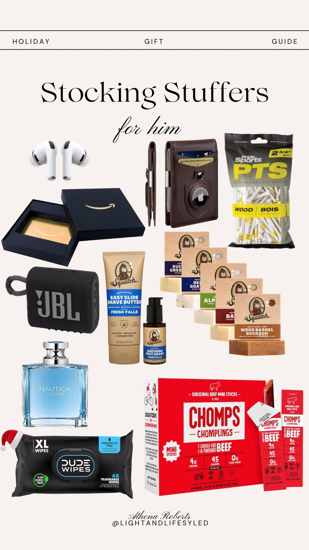 Stocking stuffers for him!🎁

Gifts for him, Amazon gifts, cyber week deals 

#LTKSaleAlert #LTKGiftGuide #LTKCyberWeek
