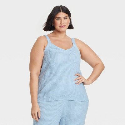 Women's Plus Size V-Neck Sweater Tank - Ava & Viv™ | Target