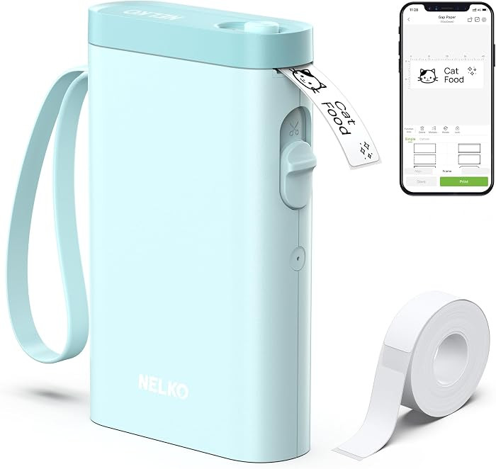 Nelko Label Maker Machine with Tape, P21 Bluetooth Label Printer, Wireless Mini Label Makers with... | Amazon (US)
