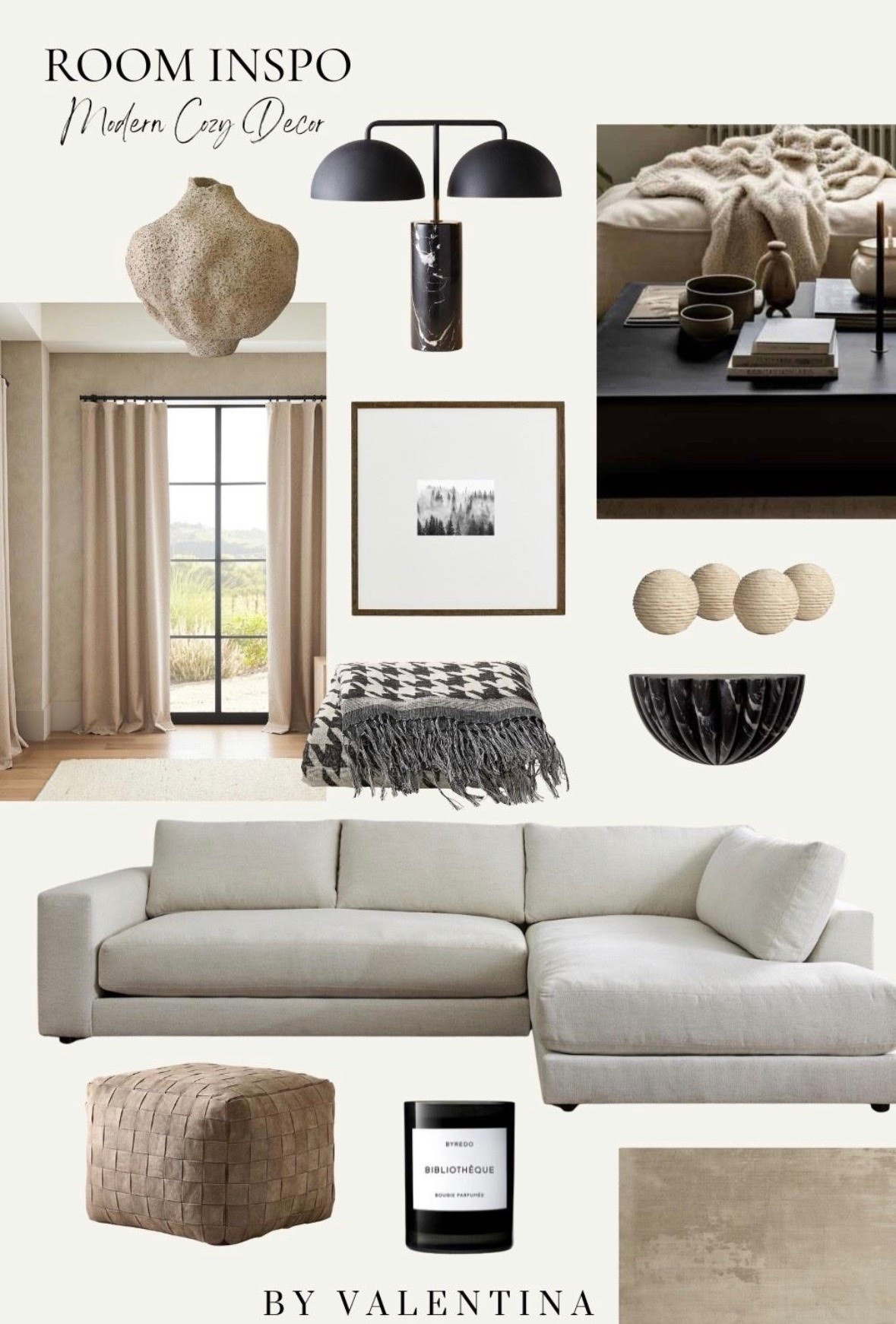 Eep!! This is the kind of room I want to LIVE in right now!! 

I’m all about that modern cozy feeling where everything is warm and inviting but still feels chic and elevated. Creamy neutrals, touches of black, gorgeous texture, oversized lighting, cozy throws and a few sculptural pieces… OMG give me ALL of it.

I seriously want every single piece.

#LTKHome #LTKSaleAlert #LTKSeasonal