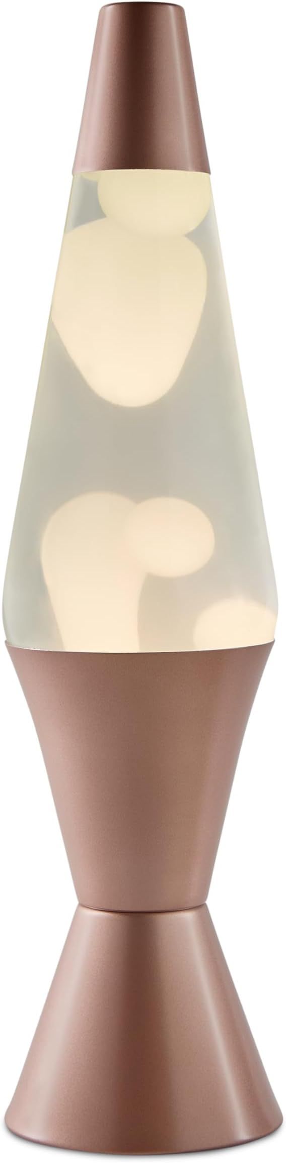 Spencer's Rose Gold and White Lava Lamp - 17 Inch | Silver Base | Clear Water | Blue Wax | Home D... | Amazon (US)