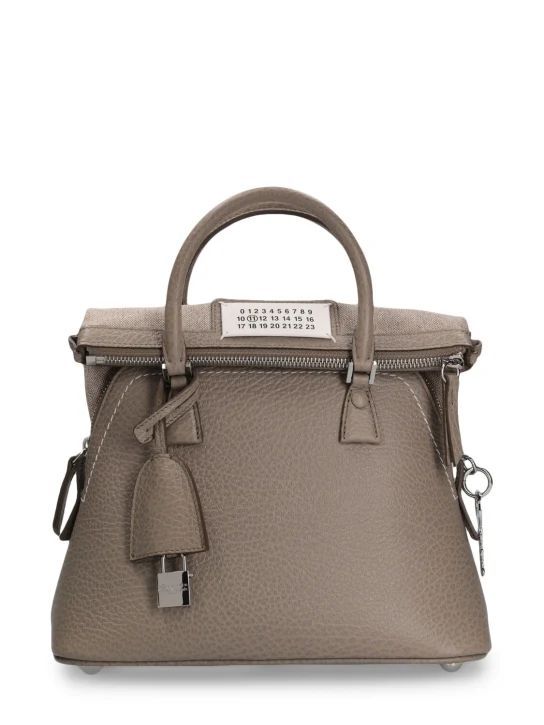 Mini 5AC grained leather top handle bag | Luisaviaroma