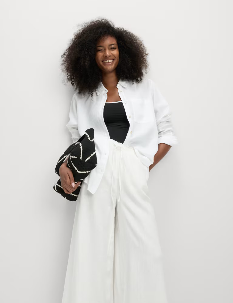 Pure Linen Relaxed Shirt | Marks & Spencer (UK)