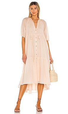 Spell Honey Midi Dress in Wheat from Revolve.com | Revolve Clothing (Global)