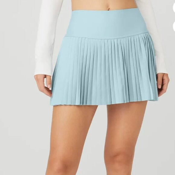 Limited Edition Alo Grand Slam Tennis Skirt in Chalk Blue | Poshmark