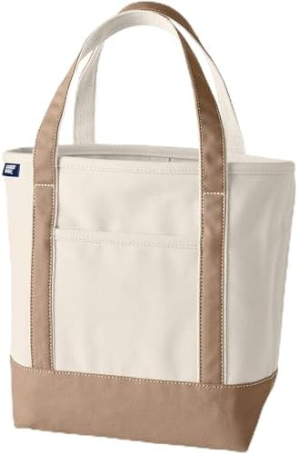 Lands' End Open Top Canvas Tote Bag | Amazon (US)