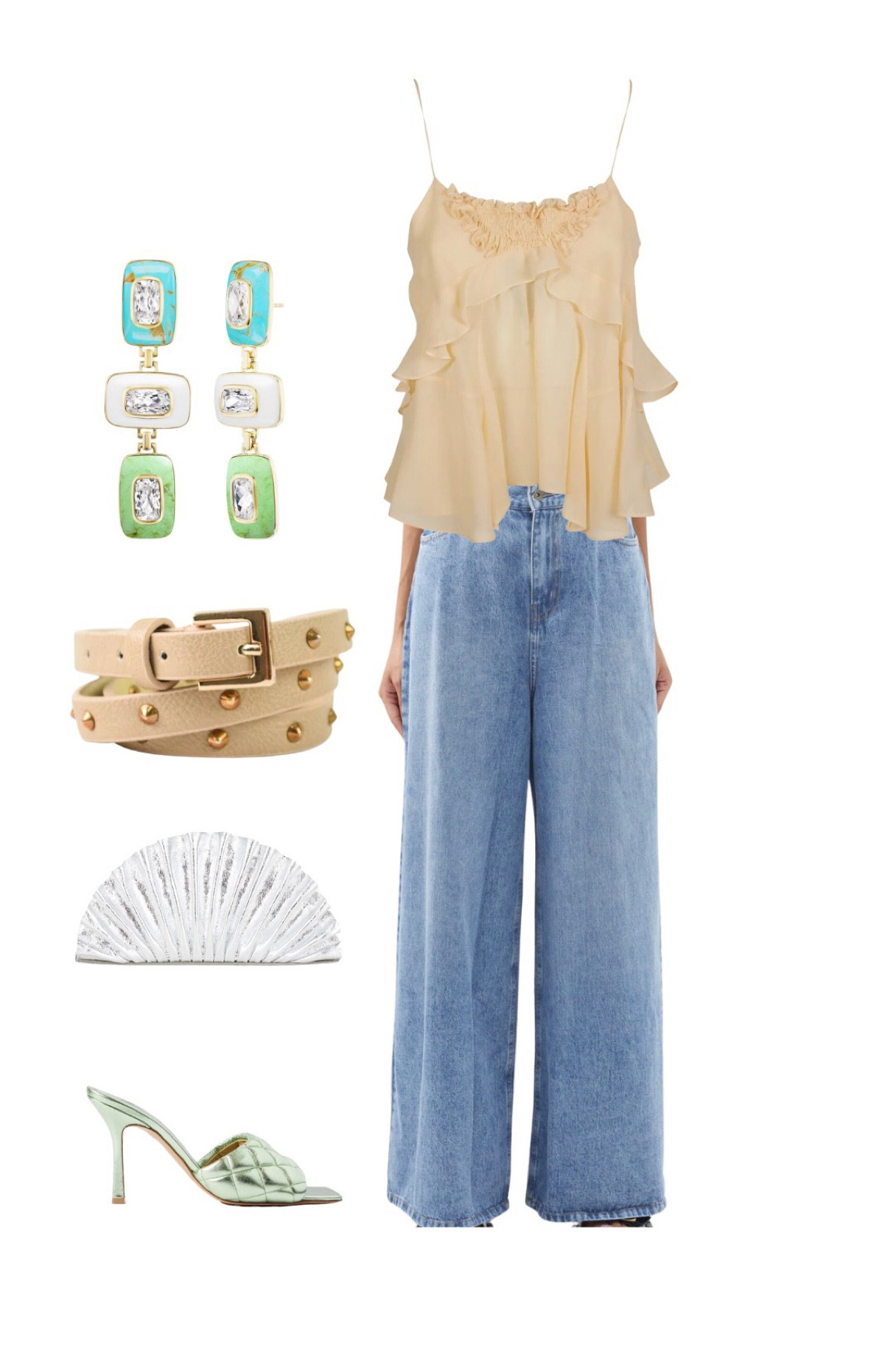 Summer Date outfit! Love the mixing of different #metallics 

#LTKSeasonal #LTKsalealert