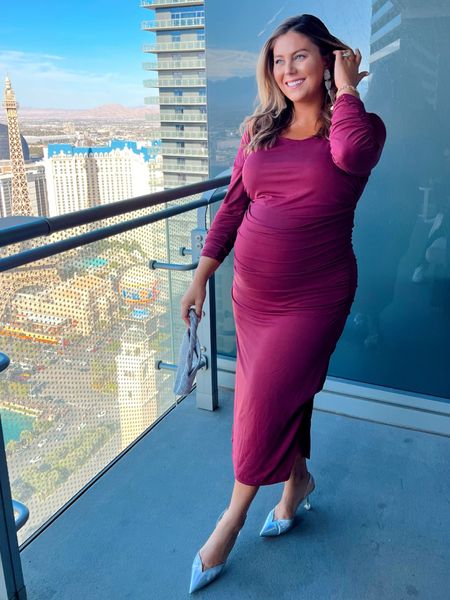 Sizing up in dresses and tops for maternity styles has been great throughout this journey! Wearing size 1X in dress, although I could have gone with an XL. Non-maternity, bump-friendly! 

#LTKcurves #LTKbump #LTKstyletip
