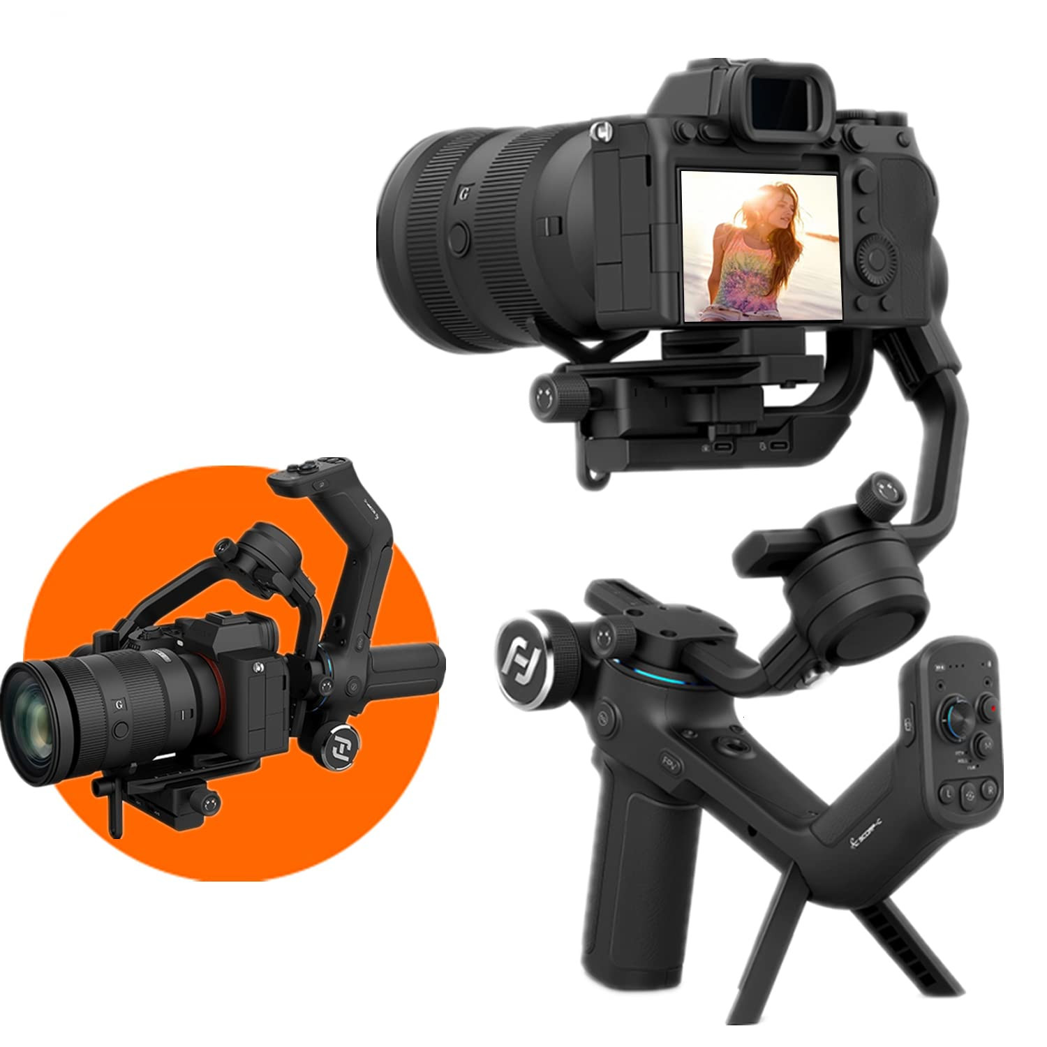 FeiyuTech SCORP-C Gimbal Stabilizer for Cameras DSLR and Mirrorless Camera, 3-Axis Camera Gimbal,... | Amazon (US)
