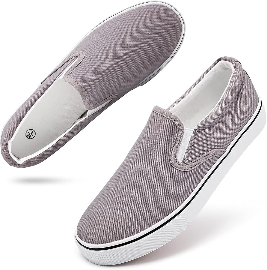 Women's Slip on Shoes Canvas Sneakers Loafers Non Slip Shoes Low Top Casual Shoes | Amazon (US)