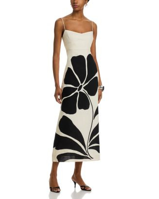 Paloma Linen Exploded Flower Dress | Bloomingdale's (US)