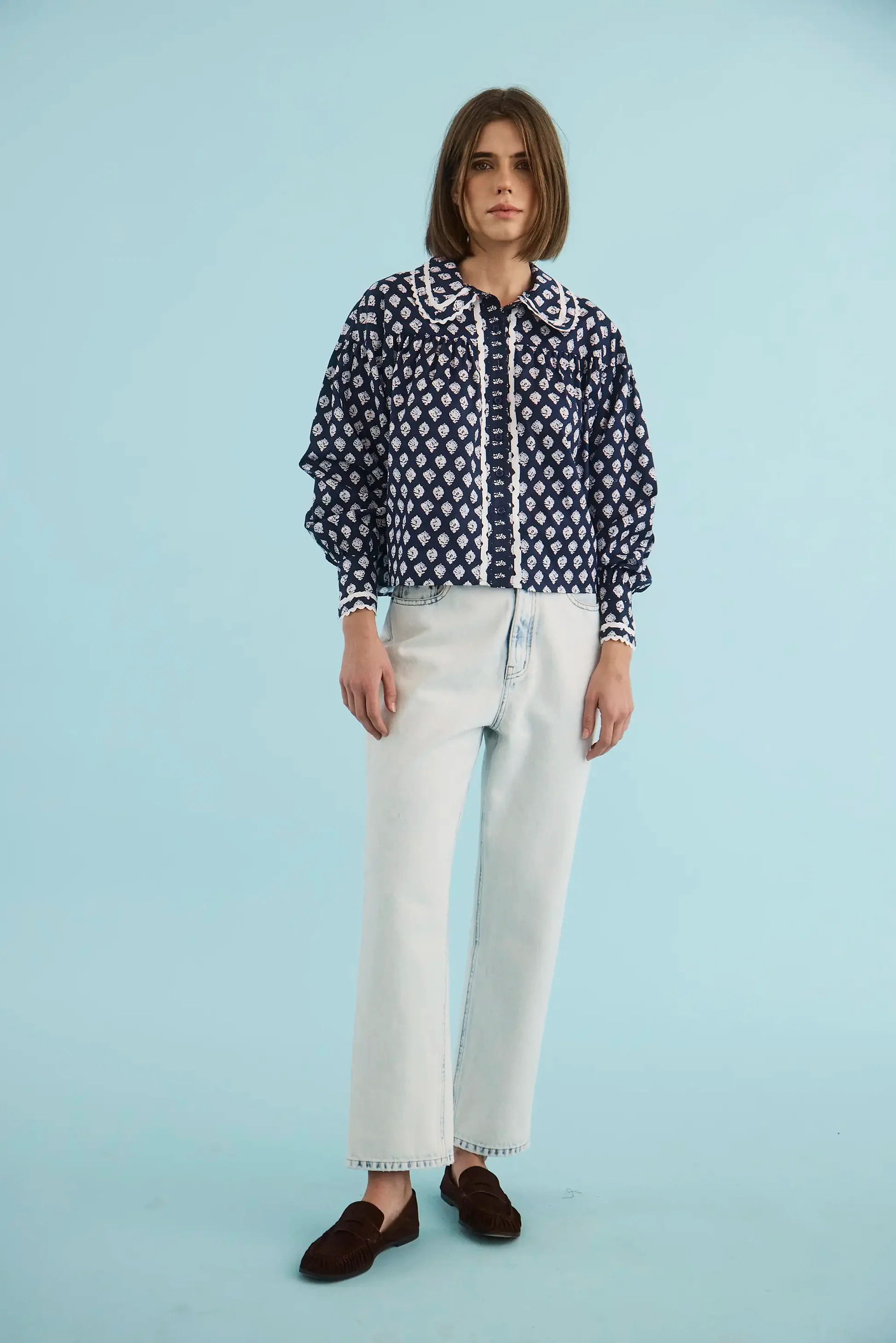Finch Top | Peter Pan Collared Top | Hunter Bell | Hunter Bell