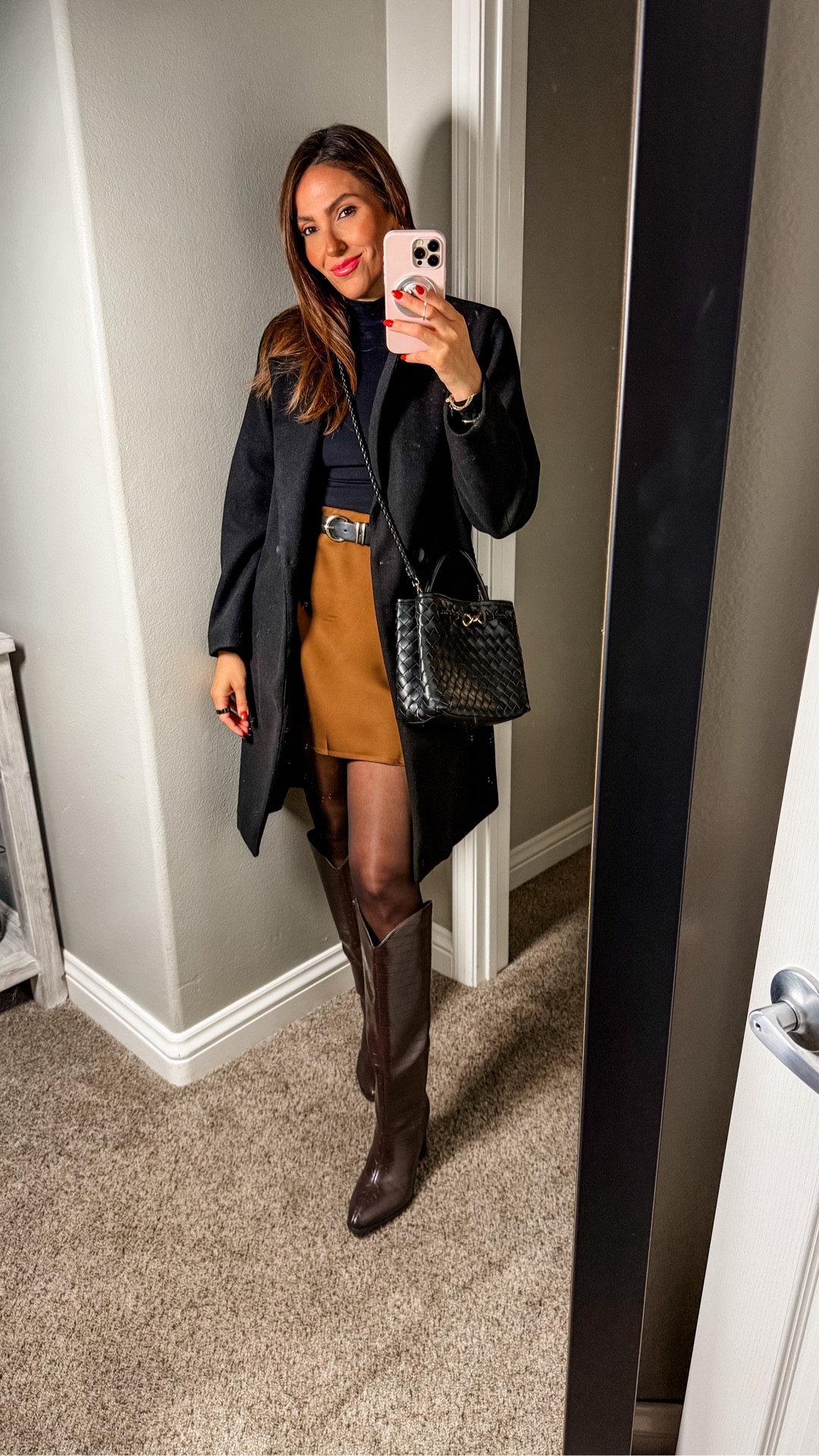 Size M top and skirt. Size S coat 

#LTKgrwm #LTKHoliday #LTKCyberWeek