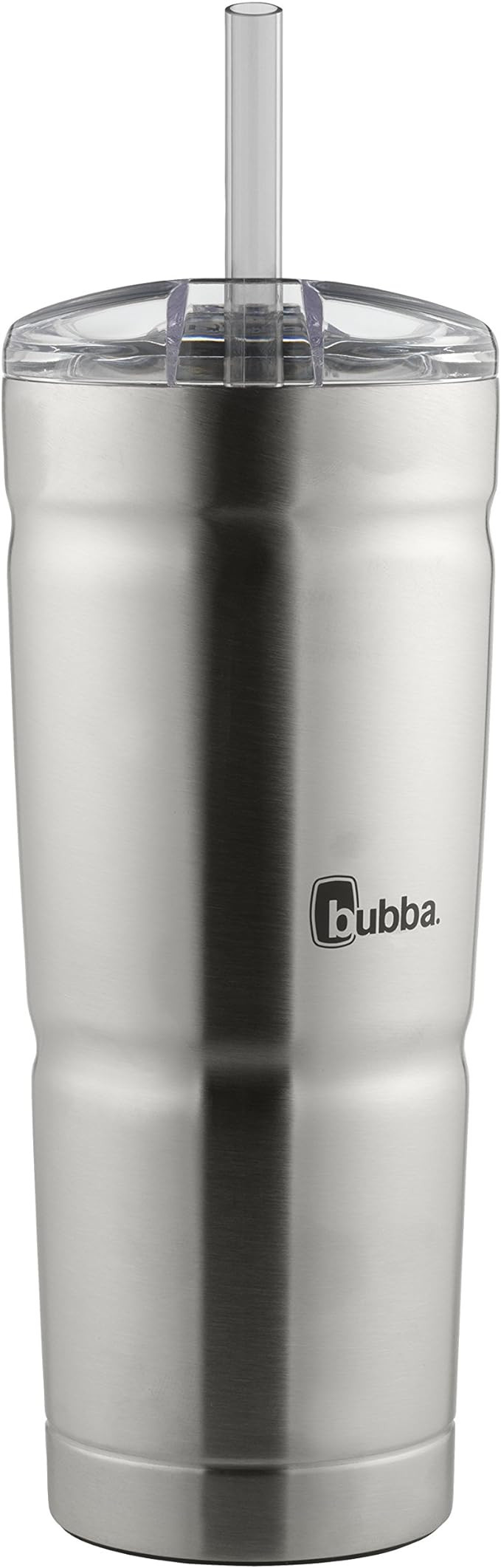 Bubba Envy Stainless Steel Tumbler with Straw, Stainless Steel with Clear Lid, 24oz | Amazon (US)