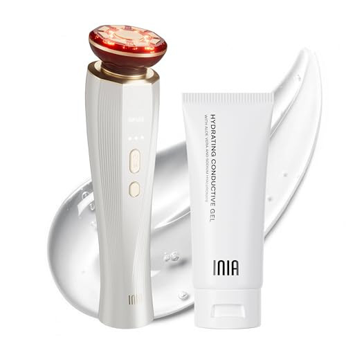 INIA 3-in-1 Skin Tightening Device True Beauty Glow Facial Massager Red Light Therapy for Face and Neck | Amazon (US)