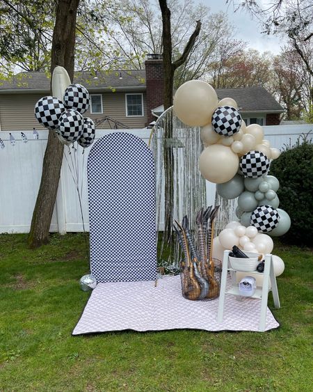 First world tour birthday party backdrop set up!

Balloon kit aside from checker foil balloons is from bashify!

#LTKfamily #LTKbaby #LTKkids