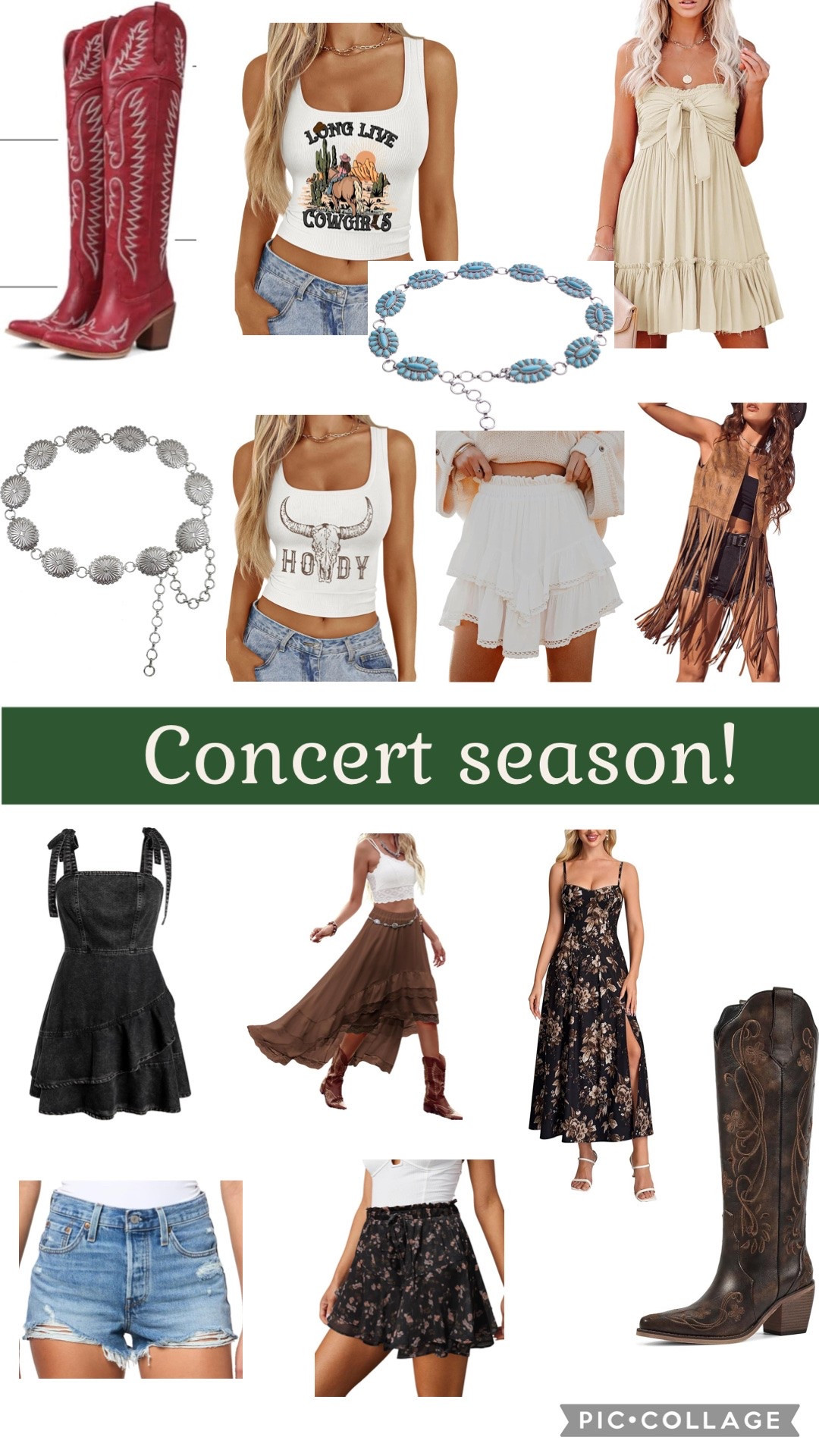 It’s country concert season !!! 


Western cowgirl boots turquoise belt silver denim skirt skort dress

#LTKSeasonal #LTKgrwm #LTKootd