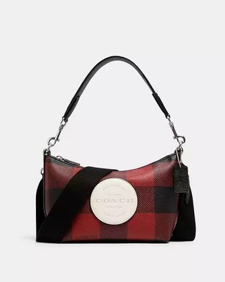 COACH C 1551 Dempsey Shoulder Bag With Buffalo Plaid Print And Coach Patch NWT | eBay | eBay US