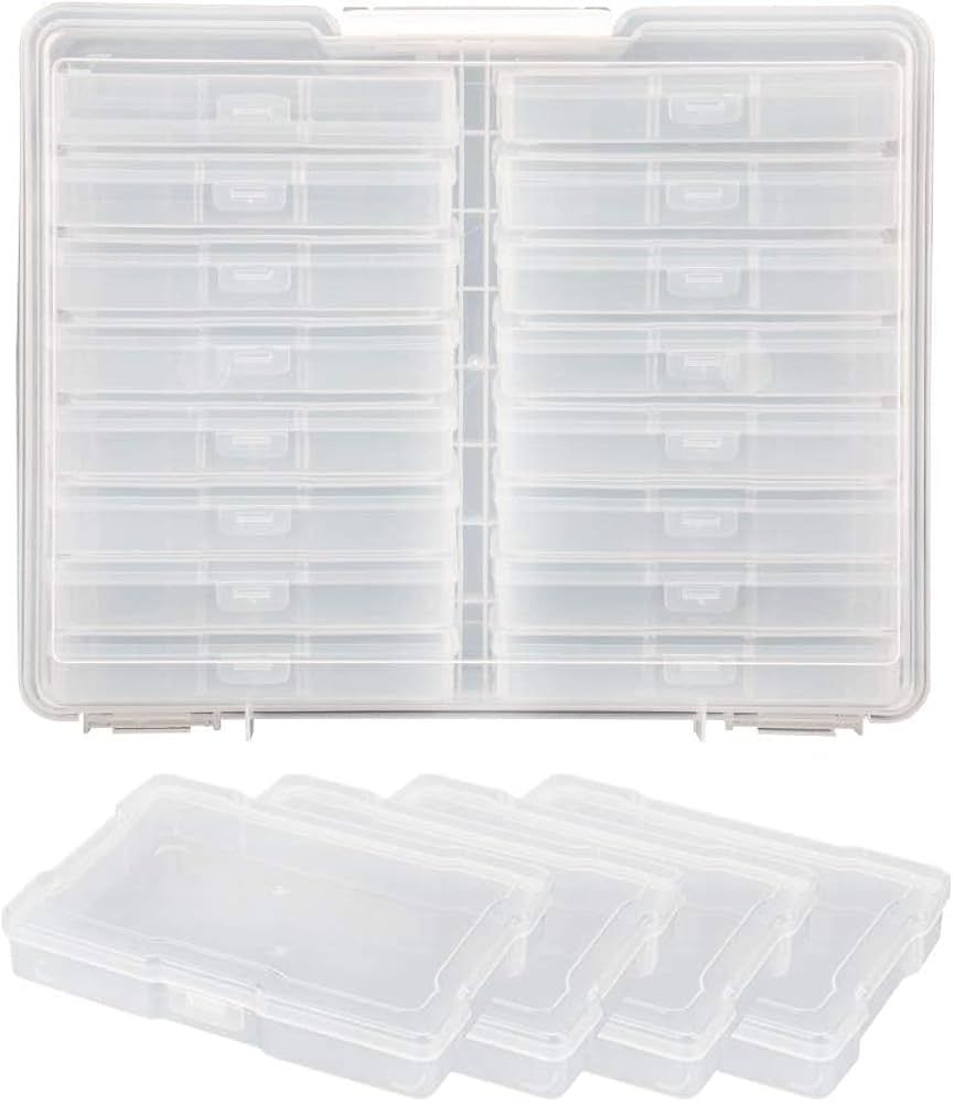 novelinks Photo Case 4" x 6" Photo Box Storage - 16 Inner Photo Organizer Cases Photos Storage Co... | Amazon (US)