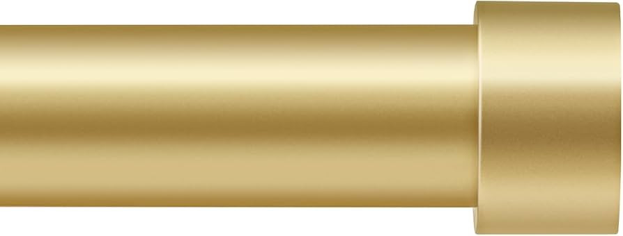 Zeerobee Curtain Rods for Windows 48 to 84, Gold Curtain Rod, Adjustable 1 Inch Heavy Duty Outdoo... | Amazon (US)