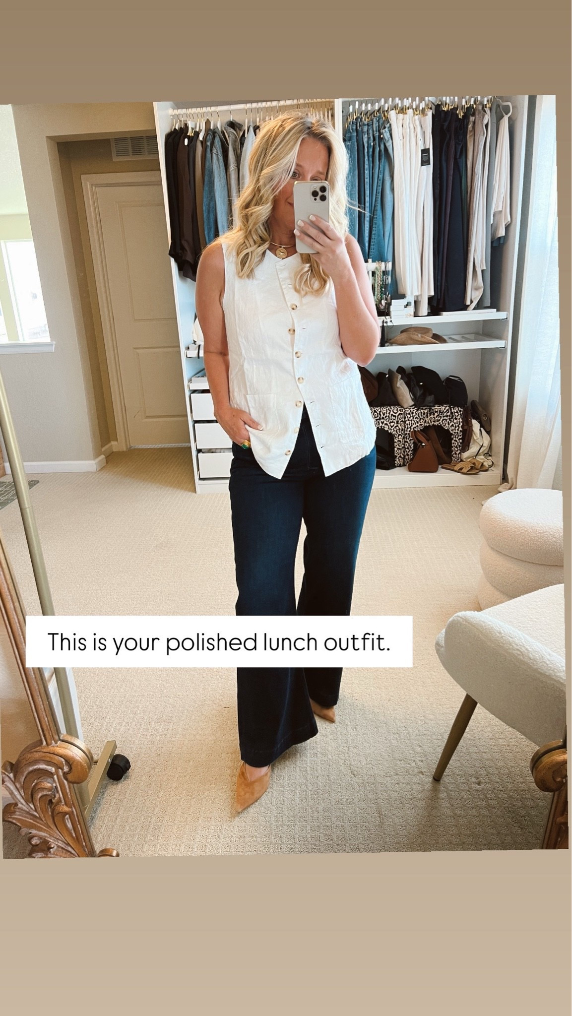 ✨Tap the bell, save and ❤️ start here over 40 fashion, midlife style, midsize fashion and luxury looks for less.  

The Nordstrom Anniversary Sale is the best time to invest in timeless wardrobe essentials, elevated basics, and Outfit Physics™ pieces that make every outfit look better.

⬇️Sizing information:
Jeans 31 petite tts (size down if in between sizes.)
Vest large need medium (size down if in between sizes.) 

The Nordstrom Anniversary Sale isn’t just about buying more.

It’s about buying the right pieces.

Every item I share is hand-picked through my Outfit Physics™ framework—looking at structure, drape, proportion, balance, and how each piece works on a real midlife body.

I don’t just show you what’s on sale. I show you why it’s worth buying, how to style it, and how it helps you build a wardrobe that works together

👑 Helping you look good, feel good.-Lindsey Denver   Check back daily for belly-friendly style, confidence, and Outfit Physics™. 

Nordstrom Anniversary Sale, Nordstrom Anniversary Sale 2026, Nordstrom Sale, Nordstrom Sale Picks, Best Nordstrom Anniversary Sale Finds, Nordstrom Anniversary Sale Must-Haves, Nordstrom Fashion, Nordstrom Clothing, Nordstrom Basics, Wardrobe Essentials, Capsule Wardrobe, Timeless Style, Elevated Basics, Investment Pieces, Cost Per Wear, Nordstrom Jackets, Nordstrom Denim, Nordstrom Sweaters, Nordstrom Shoes, Outfit Physics™



Anti-Pooch Outfits, Belly-Friendly Fashion, Flattering for a Tummy, Midlife Style, Fashion Over 40, Style Over 50, Slimming Outfits, Confidence Dressing, Tummy-Friendly Clothes, Outfit Physics™ for Belly Balance


👑 Helping you look good, feel good.-Lindsey Denver   Check back daily for belly-friendly style, confidence, and Outfit Physics™.

#LTKOver40 #LTKMidsize #LTKSaleAlert

Comment SHOP below to receive a DM with the link to this post on my LTK ⬇ https://liketk.it/6iNeG