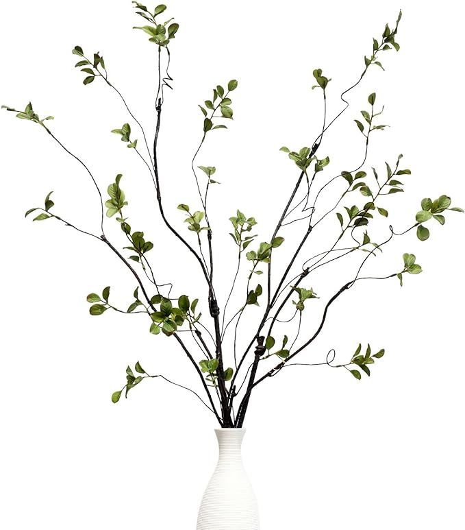 3Pcs 38.8" Faux Greenery Plant Stems and Branches for Tall Vase,Artificial Tree Branches and Twig... | Amazon (US)