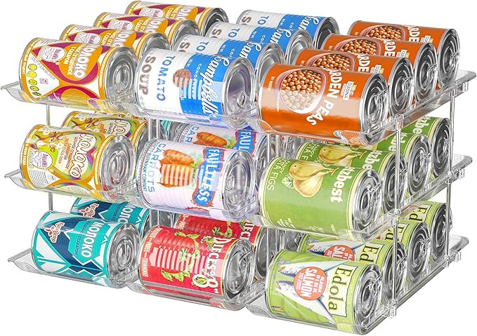 Attelite Can Organizer for Pantry, 3 Sets 3 Tiers Can Storage Organizer Pantry,Soda Can Organizer... | Amazon (US)