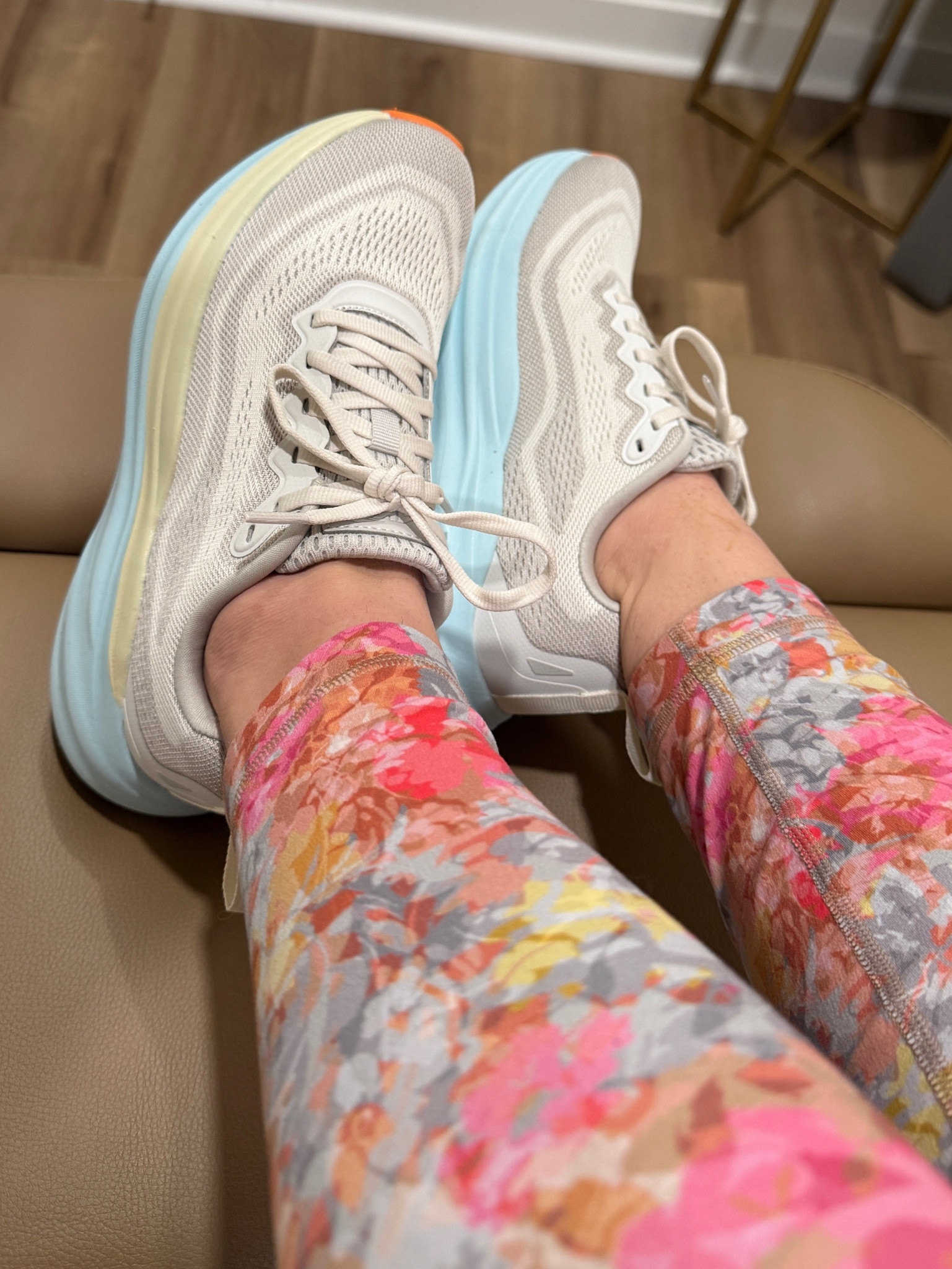 Obsessed with these shoes! Under $25 and look high end! Wearing my true size 7 

Hoka, Walmart shoes, teal shoes, spring shoes, athletic shoes, running gear 

#LTKMostLoved #LTKShoeCrush #LTKFitness