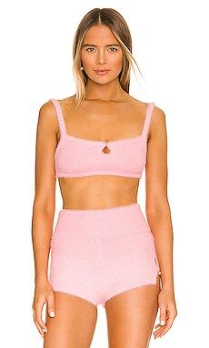 Genevieve Knit Bralette in Baby Pink | Revolve Clothing (Global)