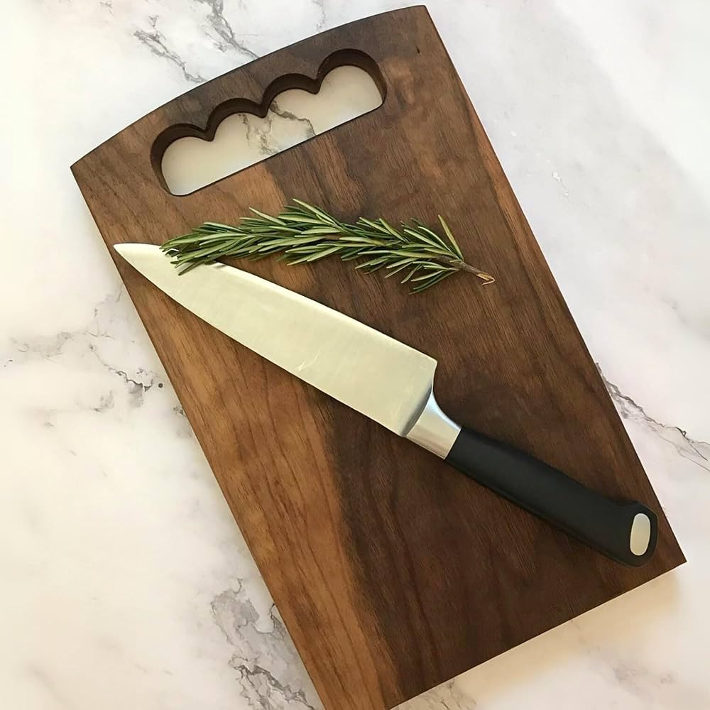 Black Walnut Cutting/Charcuterie Board - Solid Wood, Organic Finish. No Glue. Ideal for Gifting (... | Amazon (US)